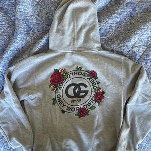 Obey Worldwide Gray OG Floral Women’s Pullover Hoodie